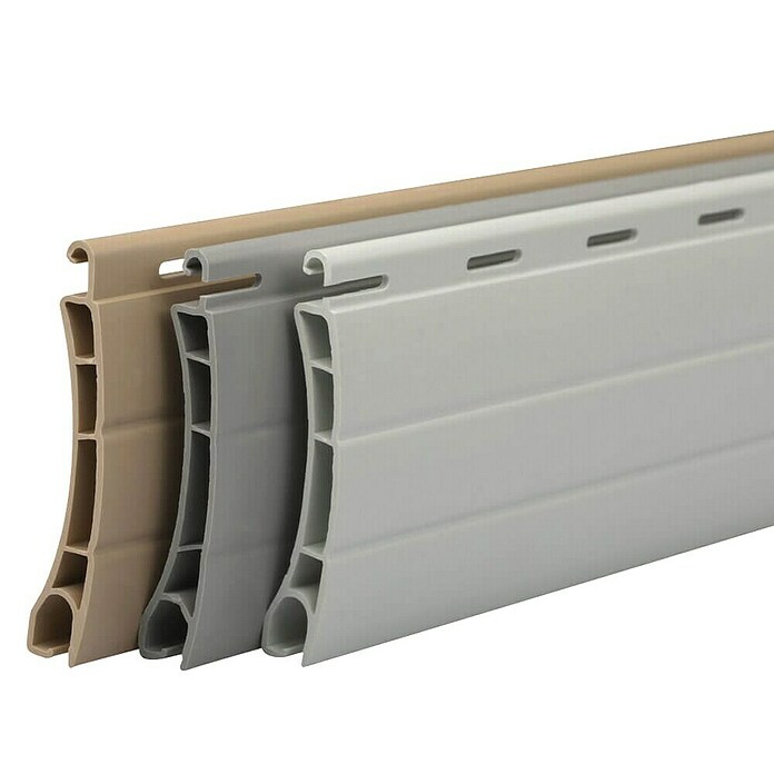 Schellenberg Rollladenprofil Mini (1,2 m x 37 mm, Geeignet für: Rollladen-Mini-Systeme, Grau)