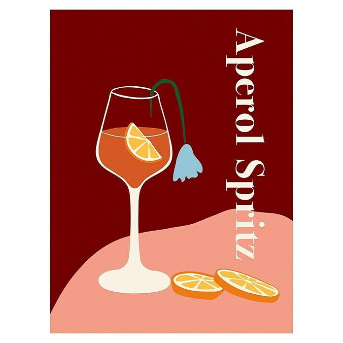 Papermoon Poster (Aperol Spritz, B x H: 70 x 100 cm, Ohne Passepartout) | BAUHAUS