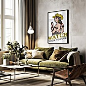 Papermoon Bild (Watch Your Tongue, B x H: 60 x 80 cm, Ohne Passepartout, Rahmen Schwarz) | BAUHAUS