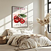 Papermoon Bild (Sweet Red Cherries, B x H: 80 x 110 cm, Mit Passepartout, Rahmen Eiche) | BAUHAUS