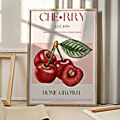 Papermoon Bild (Sweet Red Cherries, B x H: 80 x 110 cm, Mit Passepartout, Rahmen Eiche) | BAUHAUS
