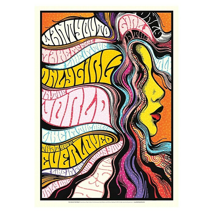 Papermoon Poster (Only Girl in World, B x H: 70 x 100 cm, Ohne Passepartout) | BAUHAUS