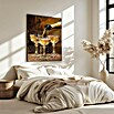 Papermoon Bild (Vintage Champagne, B x H: 100 x 140 cm, Mit Passepartout, Rahmen Eiche) | BAUHAUS