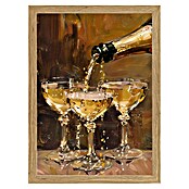 Papermoon Bild (Vintage Champagne, B x H: 80 x 110 cm, Ohne Passepartout, Rahmen Eiche) | BAUHAUS