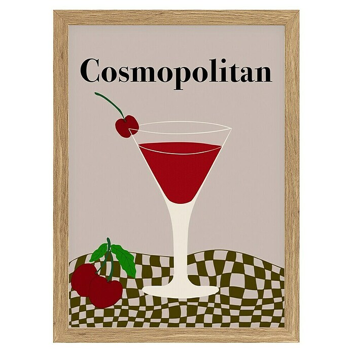 Papermoon Bild (Cosmopolitan, B x H: 50 x 70 cm, Ohne Passepartout, Rahmen Eiche) | BAUHAUS