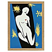 Papermoon Bild (Abstract Figure, B x H: 60 x 80 cm, Ohne Passepartout, Rahmen Eiche) | BAUHAUS