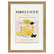 Papermoon Bild (Peru Whisky Bliss, B x H: 100 x 140 cm, Mit Passepartout, Rahmen Eiche) | BAUHAUS