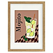 Papermoon Bild (Mojito, B x H: 70 x 100 cm, Mit Passepartout, Rahmen Eiche) | BAUHAUS