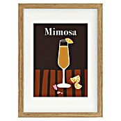 Papermoon Bild (Mimosa, B x H: 40 x 50 cm, Mit Passepartout, Rahmen Eiche) | BAUHAUS