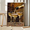 Papermoon Bild (Vintage Champagne, B x H: 100 x 140 cm, Mit Passepartout, Rahmen Eiche) | BAUHAUS