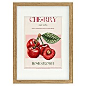 Papermoon Bild (Sweet Red Cherries, B x H: 80 x 110 cm, Mit Passepartout, Rahmen Eiche) | BAUHAUS