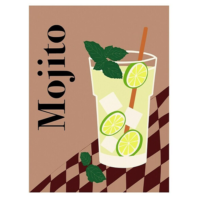 Papermoon Poster (Mojito, B x H: 40 x 50 cm, Ohne Passepartout) | BAUHAUS