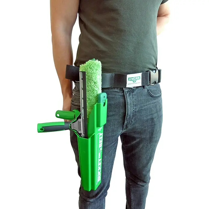 Unger Werkzeugträger Bucket on a Belt - B x T x H: 10,5 x 10,5 x 35 cm - Professionelle Fensterreinigung mit dem UNGER Bucket on a Belt. Sicherer und praktischer Transport von Werkzeugen für strahlende Sauberkeit.