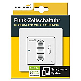 Schellenberg Funk-Zeitschaltuhr (Geeignet für: 5 Funkmotoren, Aufputz)