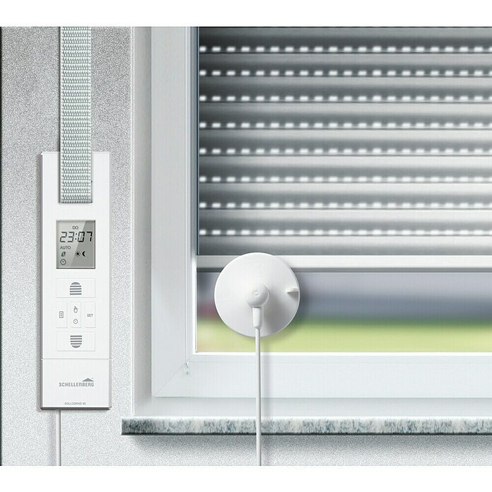 Schellenberg Sonnen- & Dämmerungssensor (Passend für: RolloDrive 55, 65 und 105, Kabellänge: 0,75 m)
