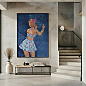 Papermoon Bild (Not your Girl, B x H: 80 x 110 cm, Mit Passepartout, Rahmen Schwarz) | BAUHAUS