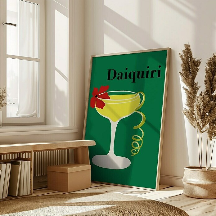 Papermoon Bild (Daiquiri, B x H: 60 x 80 cm, Mit Passepartout, Rahmen Eiche) | BAUHAUS