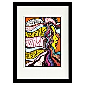 Papermoon Bild (Only Girl in World, B x H: 40 x 50 cm, Mit Passepartout, Rahmen Schwarz) | BAUHAUS