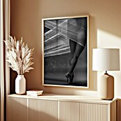 Papermoon Bild (Balance, B x H: 70 x 100 cm, Mit Passepartout, Rahmen Eiche) | BAUHAUS