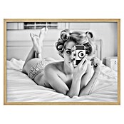 Papermoon Bild (A Chick, B x H: 50 x 40 cm, Ohne Passepartout, Rahmen Eiche) | BAUHAUS