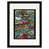 Papermoon Bild (Imagine, B x H: 40 x 50 cm, Mit Passepartout, Rahmen Schwarz) | BAUHAUS