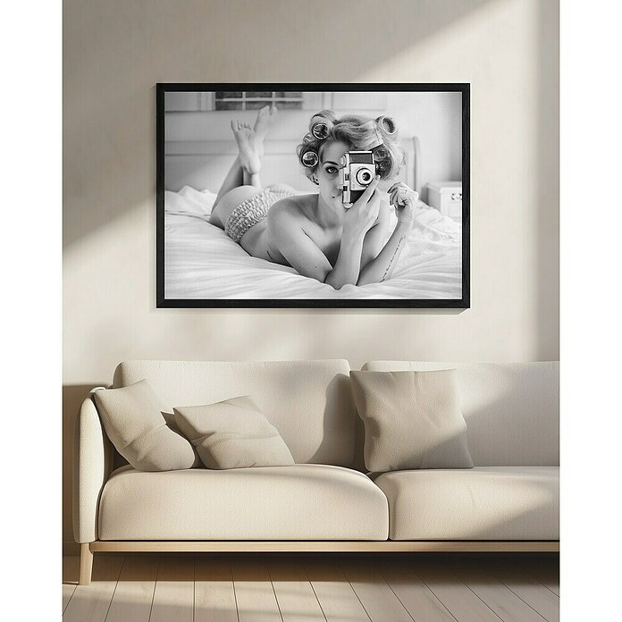 Papermoon Bild (A Chick, B x H: 50 x 40 cm, Mit Passepartout, Rahmen Schwarz) | BAUHAUS