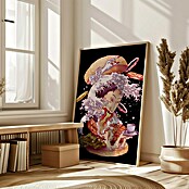 Papermoon Bild (Fusion Ghost, B x H: 70 x 100 cm, Ohne Passepartout, Rahmen Eiche) | BAUHAUS