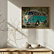 Papermoon Bild (VW Combi Tosca, B x H: 50 x 40 cm, Mit Passepartout, Rahmen Eiche) | BAUHAUS