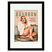 Papermoon Bild (Babes of Boubon Vol. 7, B x H: 40 x 50 cm, Mit Passepartout, Rahmen Schwarz) | BAUHAUS