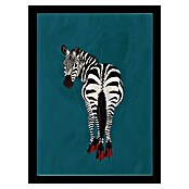 Papermoon Bild (Zebra Heels, B x H: 60 x 80 cm, Ohne Passepartout, Rahmen Schwarz) | BAUHAUS