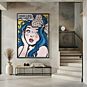Papermoon Bild (I Kissed a Girl, B x H: 50 x 70 cm, Ohne Passepartout, Rahmen Schwarz) | BAUHAUS