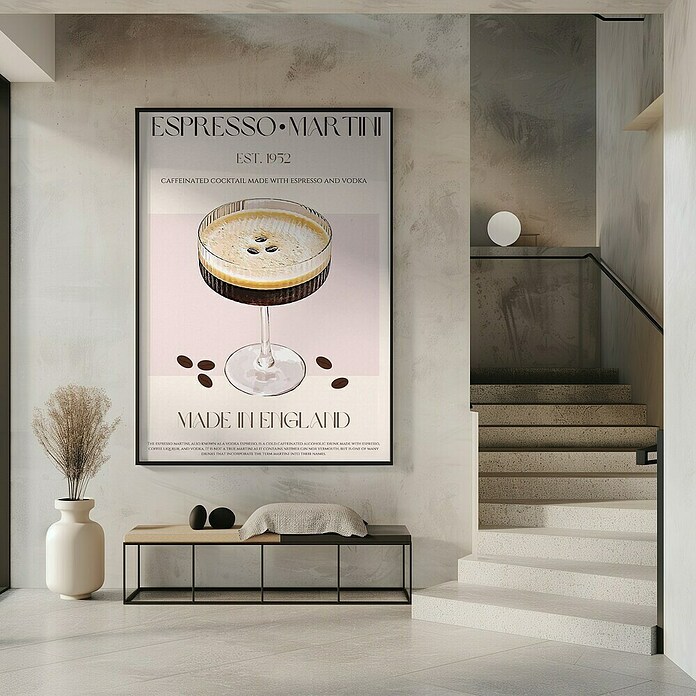 Papermoon Bild (Coffee Delighta, B x H: 40 x 50 cm, Ohne Passepartout, Rahmen Schwarz) | BAUHAUS