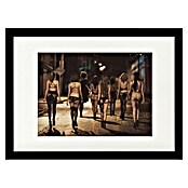 Papermoon Bild (Street Women, B x H: 50 x 40 cm, Mit Passepartout, Rahmen Schwarz) | BAUHAUS