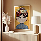 Papermoon Bild (Treechild Frida Gelb, B x H: 40 x 50 cm, Ohne Passepartout, Rahmen Eiche) | BAUHAUS