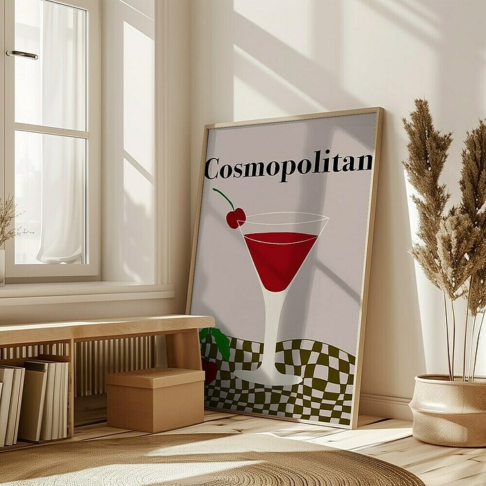 Papermoon Bild (Cosmopolitan, B x H: 40 x 50 cm, Mit Passepartout, Rahmen Eiche) | BAUHAUS