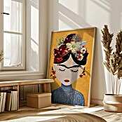 Papermoon Bild (Treechild Frida Gelb, B x H: 40 x 50 cm, Ohne Passepartout, Rahmen Eiche) | BAUHAUS