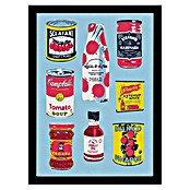 Papermoon Bild (Canned Tomatoes, B x H: 50 x 70 cm, Ohne Passepartout, Rahmen Schwarz) | BAUHAUS