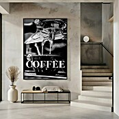 Papermoon Bild (Coffee Text, B x H: 70 x 100 cm, Mit Passepartout, Rahmen Schwarz) | BAUHAUS