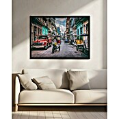 Papermoon Bild (Habana Street, B x H: 110 x 80 cm, Mit Passepartout, Rahmen Schwarz) | BAUHAUS