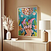 Papermoon Bild (Boots and Disco, B x H: 50 x 70 cm, Ohne Passepartout, Rahmen Eiche) | BAUHAUS