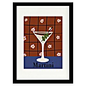 Papermoon Bild (Martini, B x H: 50 x 70 cm, Mit Passepartout, Rahmen Schwarz) | BAUHAUS