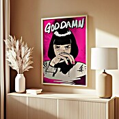 Papermoon Bild (Goodamn!, B x H: 70 x 100 cm, Ohne Passepartout, Rahmen Eiche) | BAUHAUS