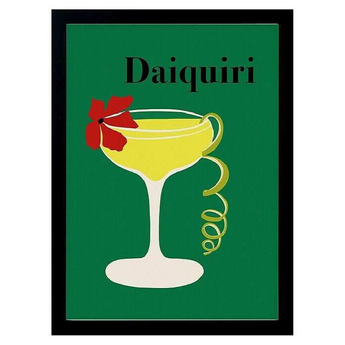 Papermoon Bild (Daiquiri, B x H: 40 x 50 cm, Ohne Passepartout, Rahmen Schwarz) | BAUHAUS