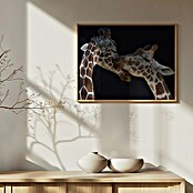 Papermoon Bild (The Kiss, B x H: 140 x 100 cm, Ohne Passepartout, Rahmen Eiche) | BAUHAUS