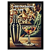 Papermoon Bild (You can Drink at 7 AM, B x H: 50 x 70 cm, Ohne Passepartout, Rahmen Schwarz) | BAUHAUS