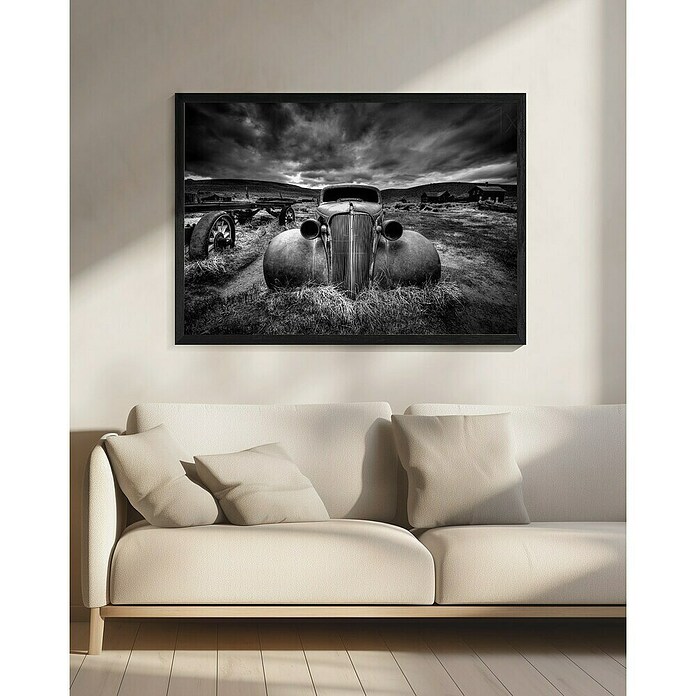 Papermoon Bild (Too Old to Drive, B x H: 70 x 50 cm, Mit Passepartout, Rahmen Schwarz) | BAUHAUS