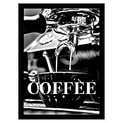 Papermoon Bild (Coffee Text, B x H: 60 x 80 cm, Ohne Passepartout, Rahmen Schwarz) | BAUHAUS
