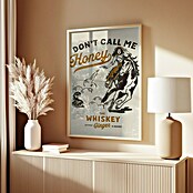 Papermoon Bild (Don´t Honey Print 2, B x H: 50 x 70 cm, Mit Passepartout, Rahmen Eiche) | BAUHAUS