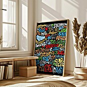 Papermoon Bild (Imagine, B x H: 50 x 70 cm, Mit Passepartout, Rahmen Eiche) | BAUHAUS