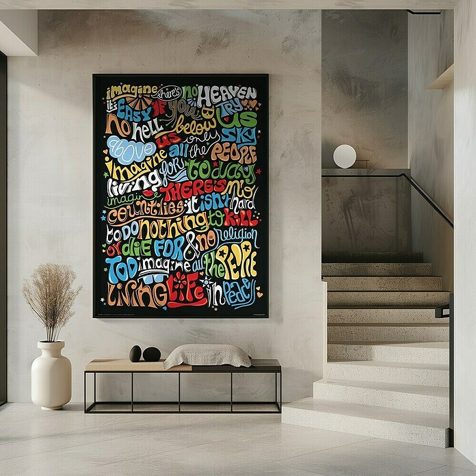 Papermoon Bild (Imagine, B x H: 40 x 50 cm, Mit Passepartout, Rahmen Schwarz) | BAUHAUS